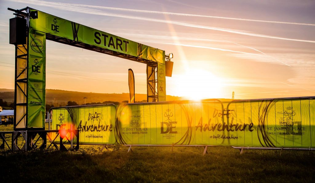 Start line at DofE Adventure