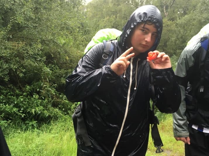 George in rain jacket