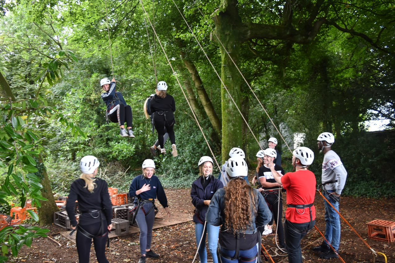 SJP apprentices in forest 