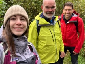 Photo of Amiee, Alan, and Chris of the DofE Scotland Operations Team all smiling