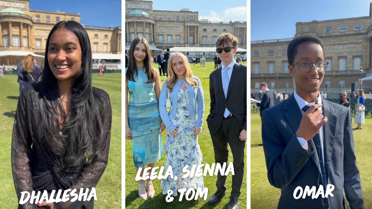 A collage of Dhaleesha, Leela, Sienna, Tom and Omar.