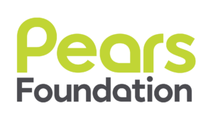 Pears Foundation logo in green and dark grey.