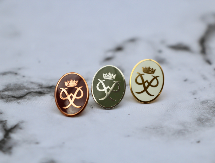 Three DofE badges lined up