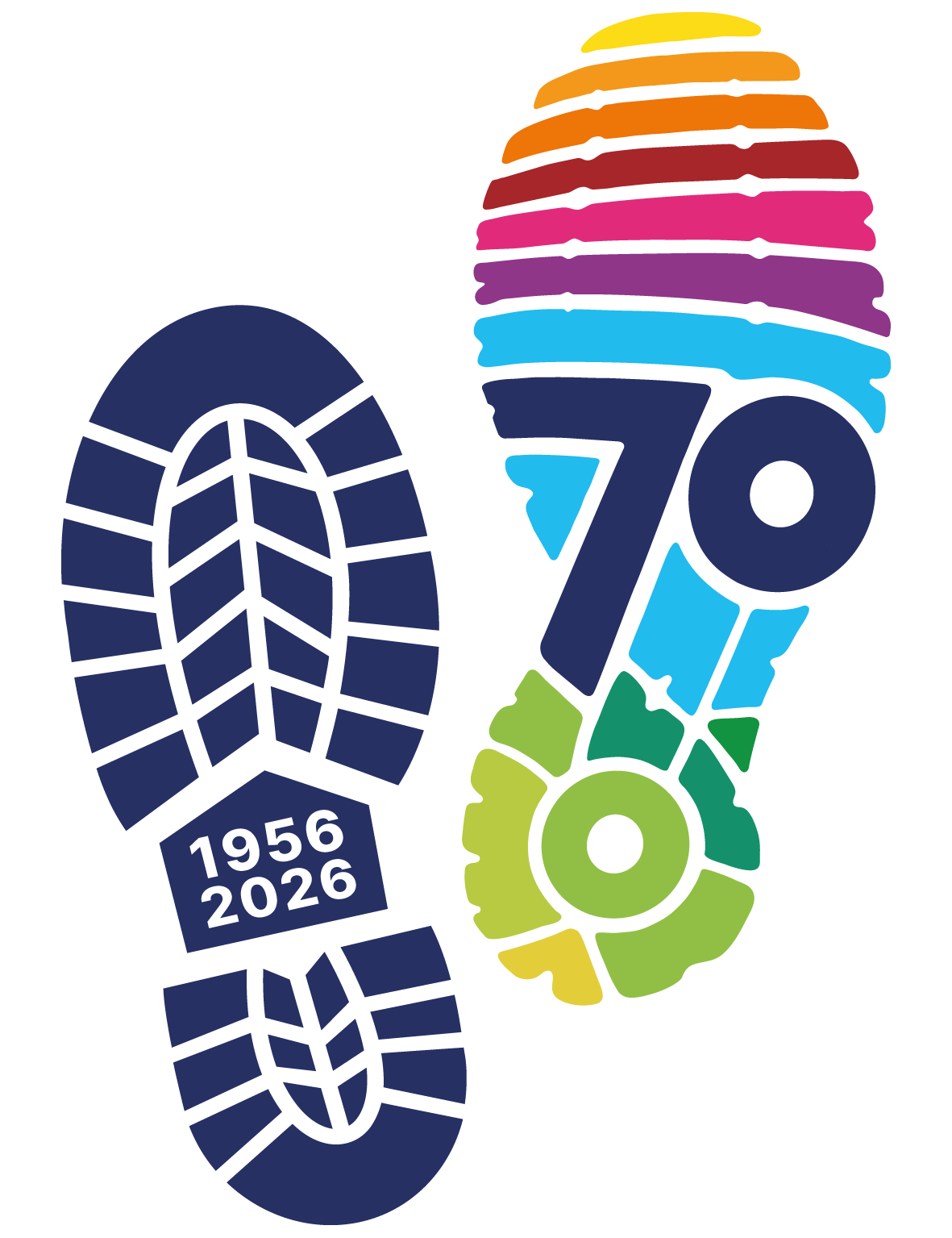70th anniversary logo